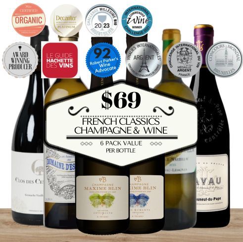 French Classics - Champagne & Wine Selection - 6 Pack Value