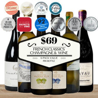 French Classics - Champagne & Wine Selection - 6 Pack Value
