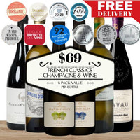French Classics - Champagne & Wine Selection - 6 Pack Value
