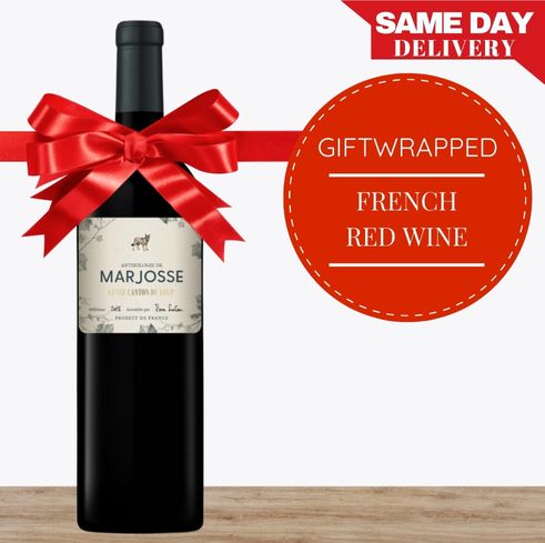 French Red Wine Gift-Wrapped