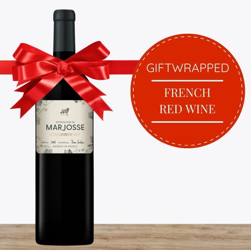 French Red Wine Gift-Wrapped