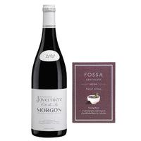 French Red Wine & Gourmet Chocolate Gift-wrapped