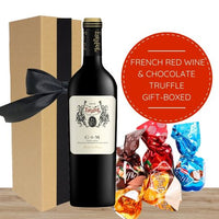 French Red Wine, Assorted Chocolate Truffle Mix Gift Box