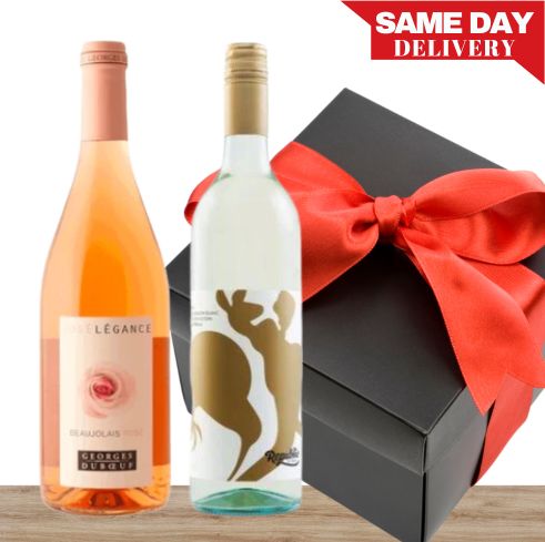 French Rosé & Aussie Sauvignon Blanc Gift Box with Card