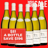 Domaine Les Chènevières Macon-Villages Chardonnay 2022 -  Burgundy, France 6 Pack Value