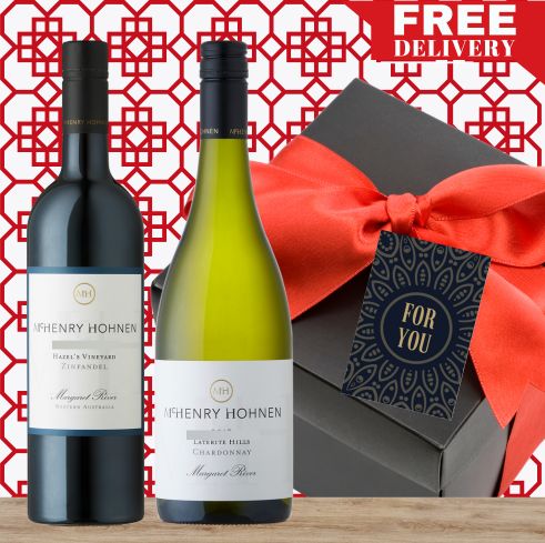 Golden Reserve – Margaret River Red & White Wine Gift Box & Wrapped