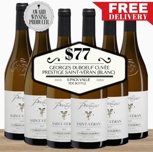 Georges Duboeuf Cuvée Prestige Saint-Véran (Blanc) - Burgundy, France 6 Pack Value