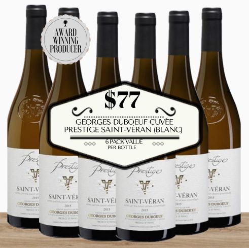 Georges Duboeuf Cuvée Prestige Saint-Véran (Blanc) - Burgundy, France 6 Pack Value