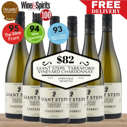 Giant Steps Tarraford Vineyard Chardonnay ~ Yarra Valley, Victoria, Australia 6 Pack Value