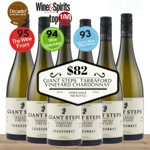 Giant Steps Tarraford Vineyard Chardonnay ~ Yarra Valley, Victoria, Australia 6 Pack Value