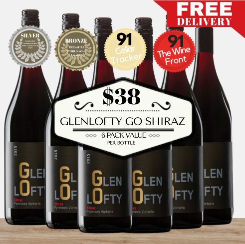 Glenlofty GO Shiraz ~ Pyrenees Victoria Australia - 6 Pack Value