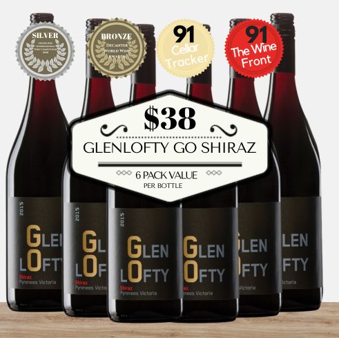 Glenlofty GO Shiraz ~ Pyrenees Victoria Australia - 6 Pack Value