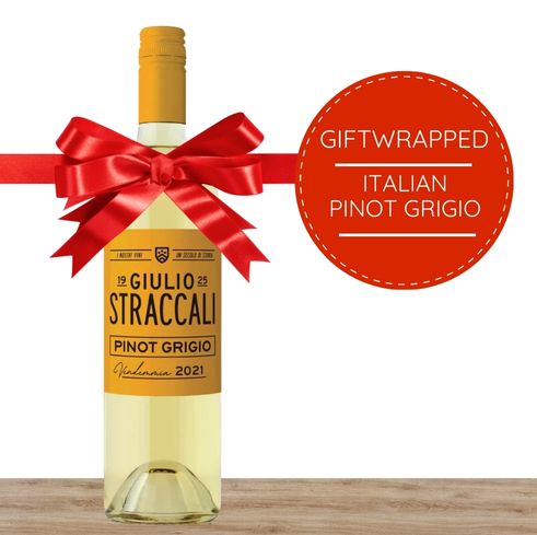 Italian Pinot Grigio Gift-Wrapped