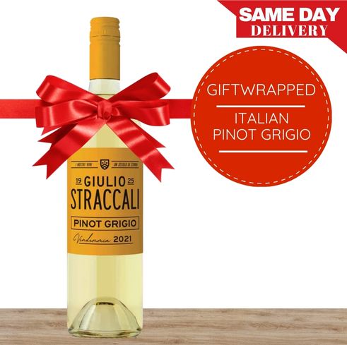 Italian Pinot Grigio Gift-Wrapped