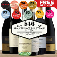 Italy, France & Australia Mixed Wine Pack