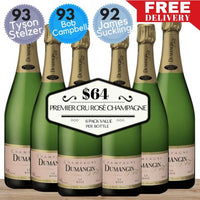 J. Dumangin Fils 1er Cru Brut Rosé Champagne NV - 6 Pack Value