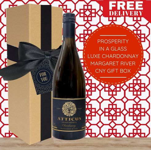 Prosperity in a Glass – Luxe Chardonnay Margaret River CNY Eco Gift Box