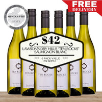 Lawson's Dry Hills "Ten Rocks" Sauvignon Blanc 2022 - Marlborough, New Zealand 6 Pack Value