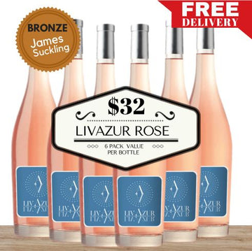 Livazur Rosé 2022 - Cote d'Azur, South of France - 6 Pack Value