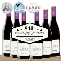 Lavau Cotes du Rhone Red 2020 - Rhone, France 6 Pack Value