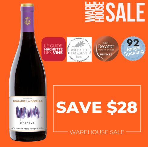 Domaine La Décelle "Reserve" Cotes du Rhone Villages 2020 - Valréas, France