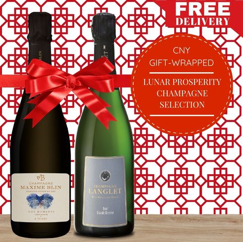 Lunar Prosperity Champagne Selection Gift Wrapped