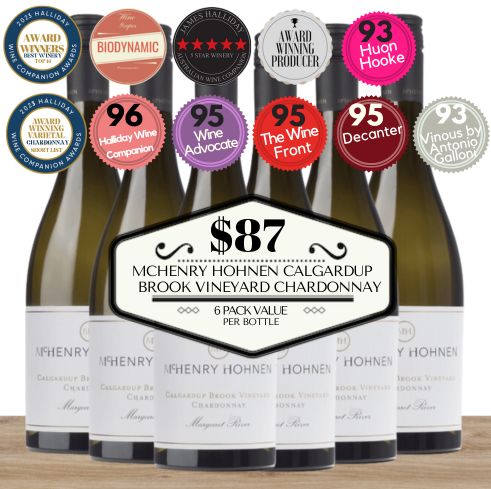McHenry Hohnen Calgardup Brook Vineyard Chardonnay (Organic) ~ Margaret River, Western Australia 6 Pack Value
