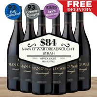 Man O' War Dreadnought Syrah ~ Waiheke Island, New Zealand Value 6 Pack