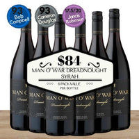 Man O' War Dreadnought Syrah ~ Waiheke Island, New Zealand Value 6 Pack