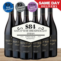 Man O' War Dreadnought Syrah ~ Waiheke Island, New Zealand Value 6 Pack