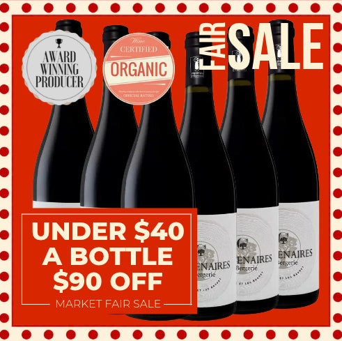 Les Centenaires La Bergerie Rouge Costières de Nimes (Organic) 2018 - Rhone, France - 6 Pack Value