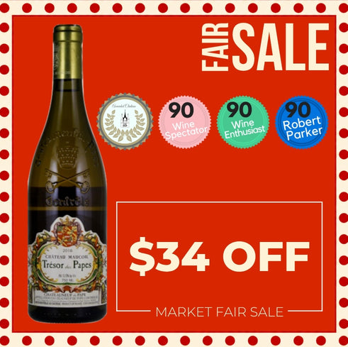 Château Maucoil Châteauneuf-du-Pape Trésor White (Organic) 2014 - Rhône Valley, France