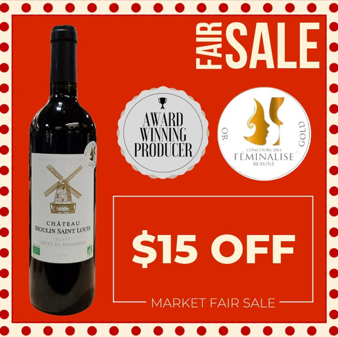 Chateau Moulin Saint Louis "MO" (Organic) 2019  ~ Bordeaux, France