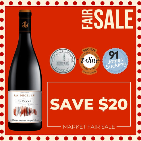 Domaine La Décelle "Le Carré" Cotes du Rhone Villages 2016 - Valréas, France