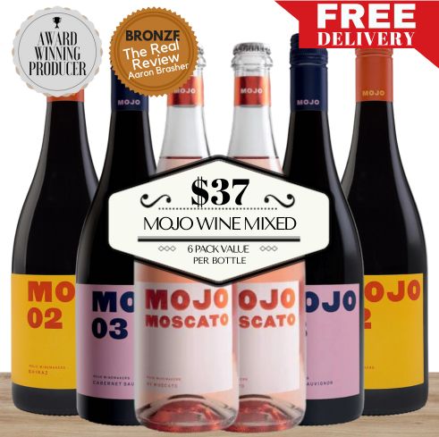 Mojo Wine  Australia Mixed ~ 6 Pack Value