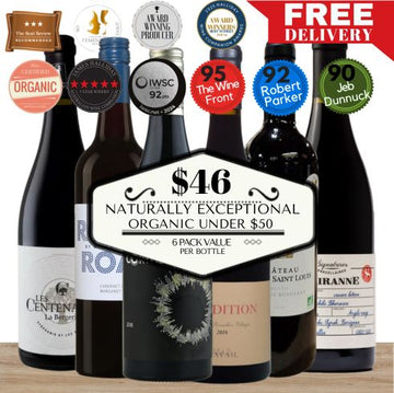 Naturally Exceptional Organic Red Wines Under $50 - 6 Pack Value