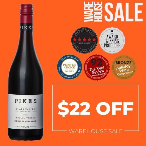 Pikes Los Compañeros Shiraz Tempranillo 2021 - Clare Valley, Australia