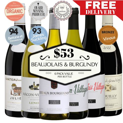 Beaujolais & Burgundy French Wine Mixed - 6 Pack Value