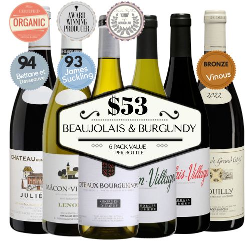 Beaujolais & Burgundy French Wine Mixed - 6 Pack Value