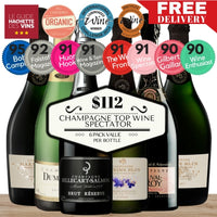 Champagne Top Wine Spectator Mixed Pack - 6 Pack Value