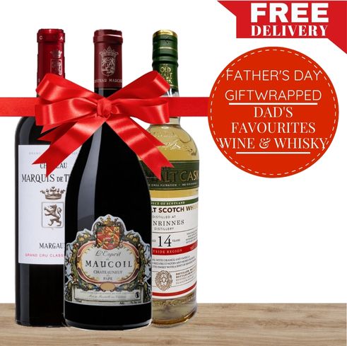 Dad's Favourites Wine & Whisky Gift Pack