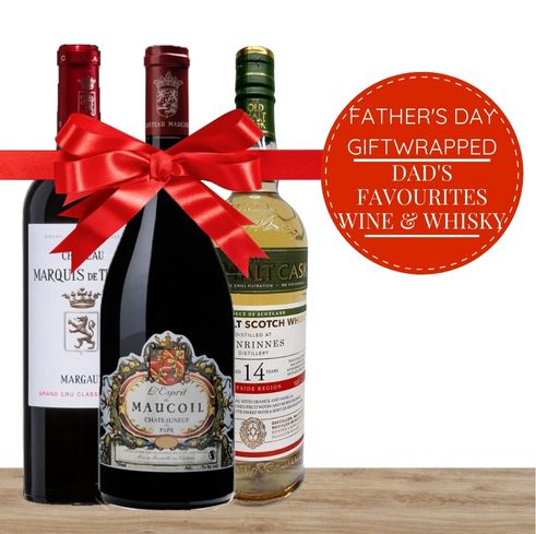 Dad's Favourites Wine & Whisky Gift Pack