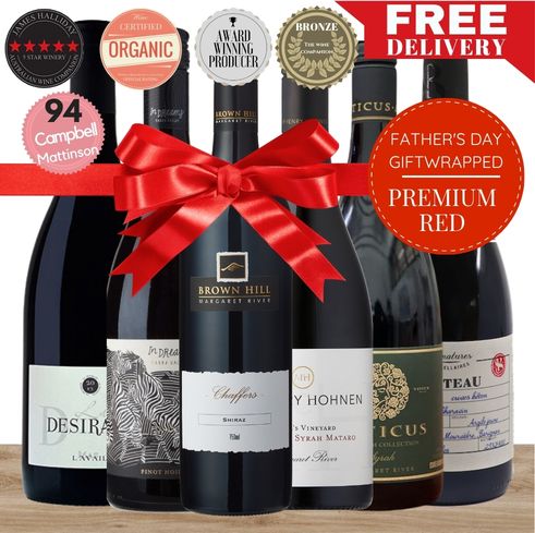 Father's Day Premium Six Red Wine Gift Pack