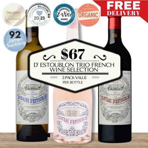 D'Estoublon Trio French Wine Selection - 3 Pack Value