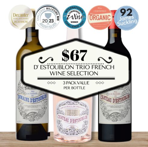D'Estoublon Trio French Wine Selection - 3 Pack Value