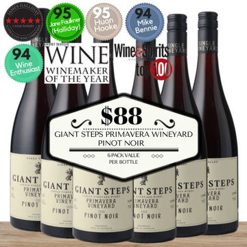 Giant Steps "Primavera Vineyard" Pinot Noir ~ Yarra Valley, Australia ~ 6 Pack Value