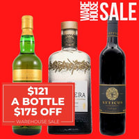 Triple Treat: Gin, Premium Red Wine & Whiskey 3 - Pack Value