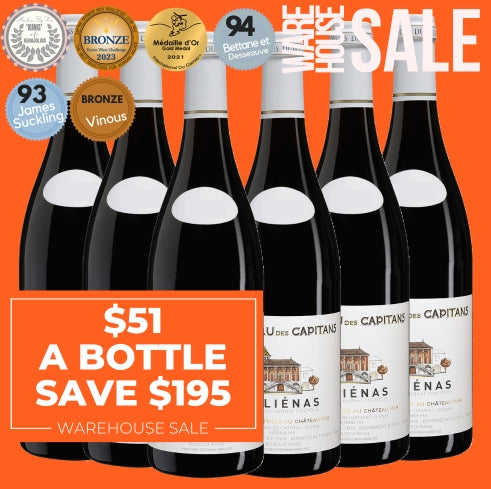 Chateau des Capitans Julienas 2022 - Beaujolais, Burgundy France 6 Pack Value