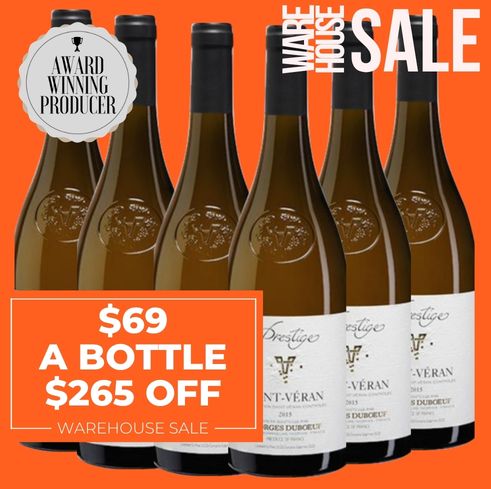 Georges Duboeuf Cuvée Prestige Saint-Véran (Blanc) 2022 - Burgundy, France 6 Pack Value