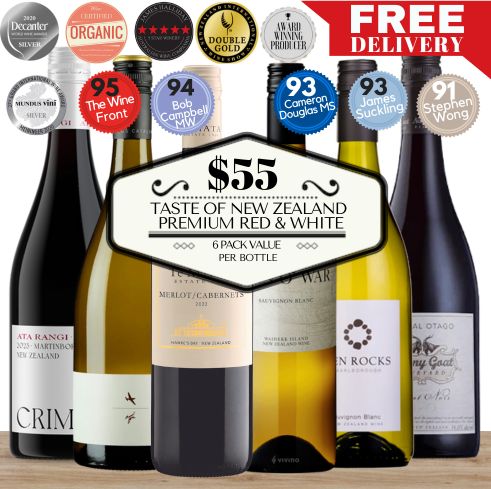 Taste of New Zealand: Premium Red & White Wine Collection